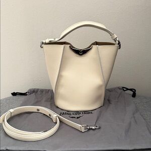 Zadig & Voltaire Ivory Bucket Bag
